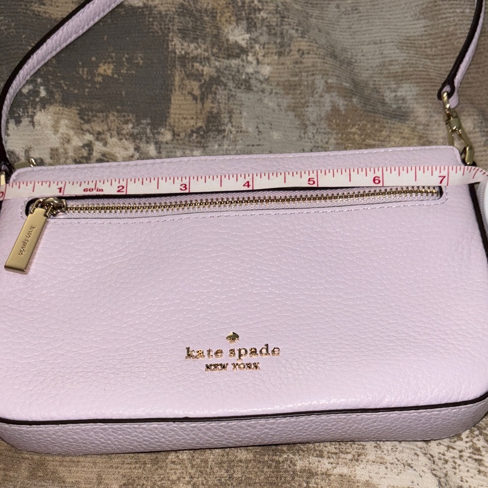 kate spade lavender pebbled leather shoulder bag - Picture 7 of 7